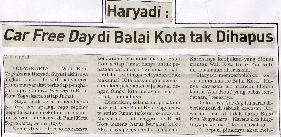 Kliping jogja terbaru